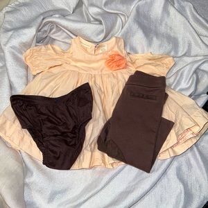 Dress & Pants 3 piece Set